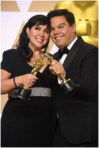 -R Composers Kristen Anderson Lopez and Robert Lopez
