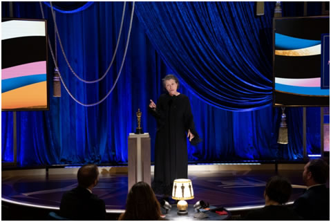 Frances McDormand accepting her Oscar®   
