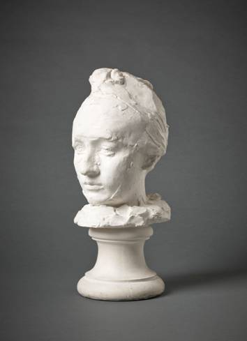 The head of Mademoiselle Camile Claudel (l880)