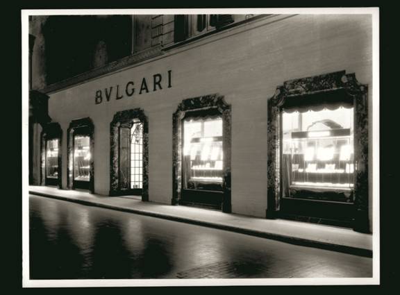 The Bulgari Store in Via del Condotti in Rome